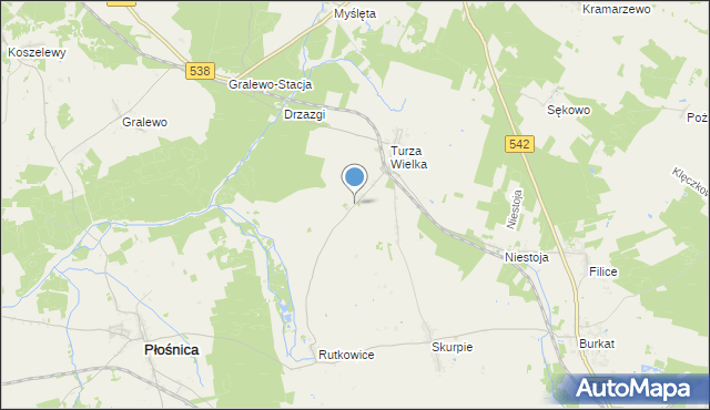 mapa Małe Rutkowice, Małe Rutkowice na mapie Targeo